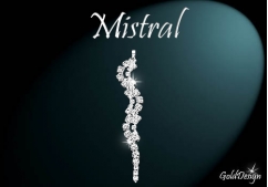 Mistral - přívěsek rhodium